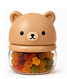 Teddy collectible character candy jar